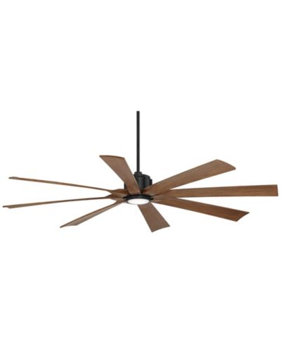 Possini Euro Design 70" Defender Indoor Outdoor Ceiling Fan 8 Blade LED Light Remote Control