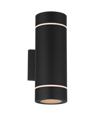 Possini Euro Design Wynnsboro 12inch  High Modern Outdoor Wall Light Fixture Mount Porch House Up and Down LED Bulb Aluminum