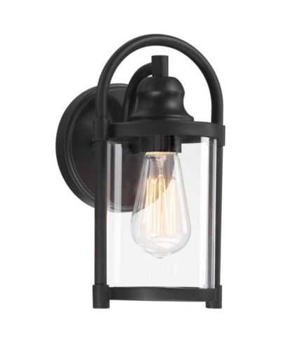 John Timberland Modern Outdoor Wall Light Fixture 10 1/4" Cylindrical Glass for Exterior House Porch Patio Deck Entryway