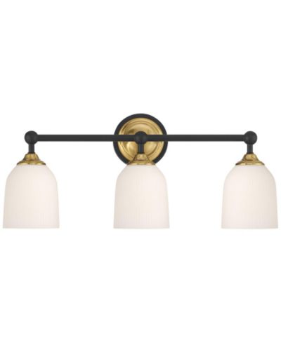 Possini Euro Design Zaragoza 23" широкий настенный светильник для ванной 3-Light