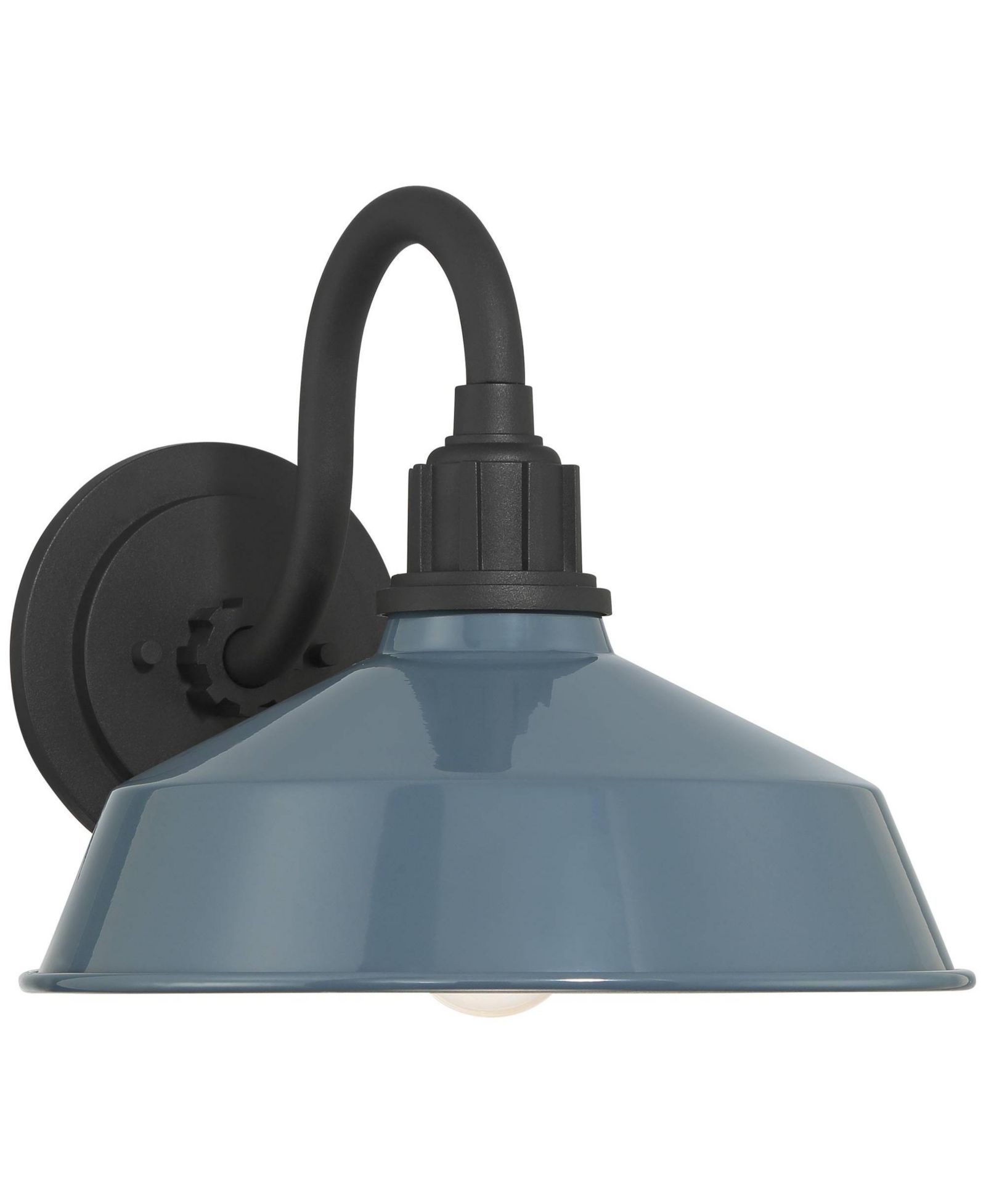 Franklin Iron Works Arnett 10 1/2" High Denim Blue Outdoor Barn Wall Light