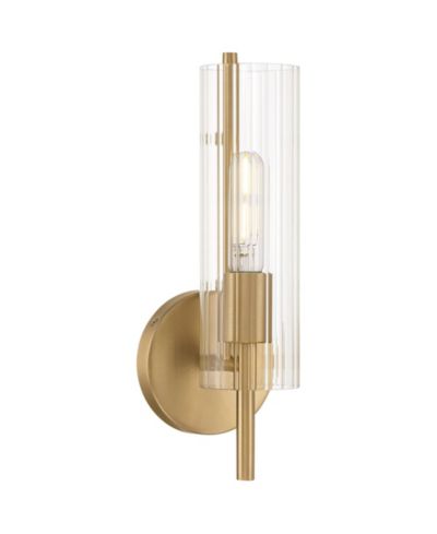 Настенный бра Possini Euro Design Taurus 13 1/2" High Brushed Champagne