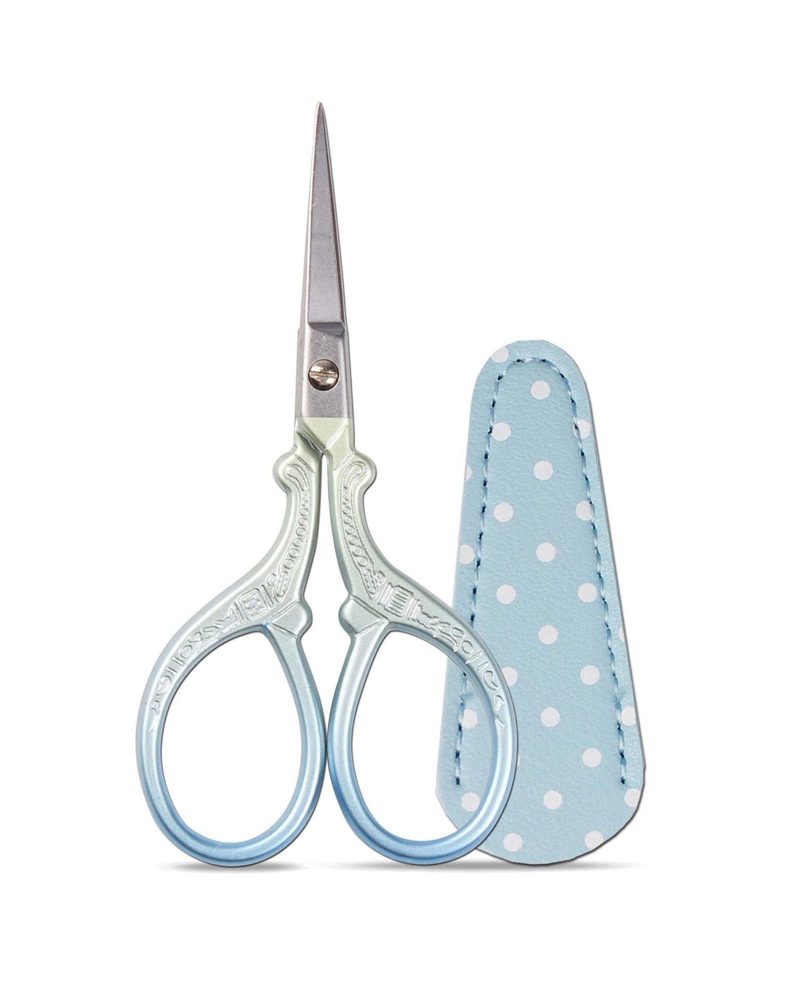 GNUADZ Embroidery Scissors Leather Sheath Sewing Crafting Needlework DIY Tools Dressmaker Cross Knitting Threading Art Work