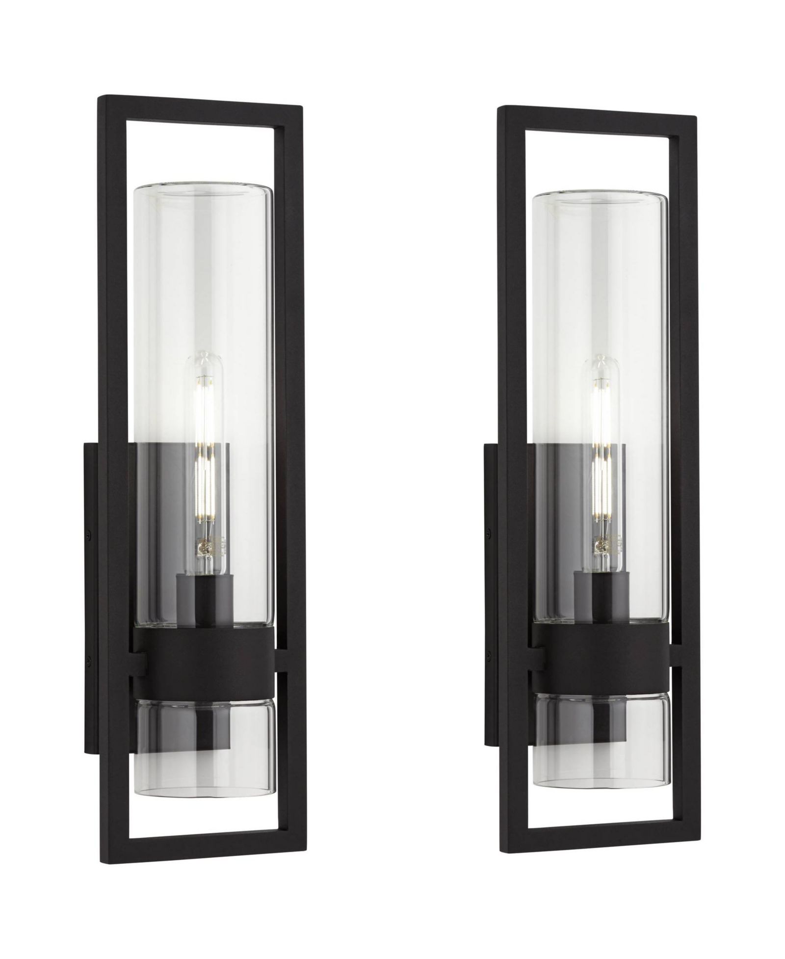 Possini Euro Design современный уличный настенный светильник Reed 21" Set of 2