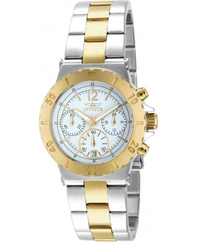Invicta Женские часы Specialty Quartz Chronograph White Dial