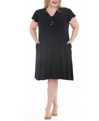 Женское платье White Mark Plus Size V-образный вырез