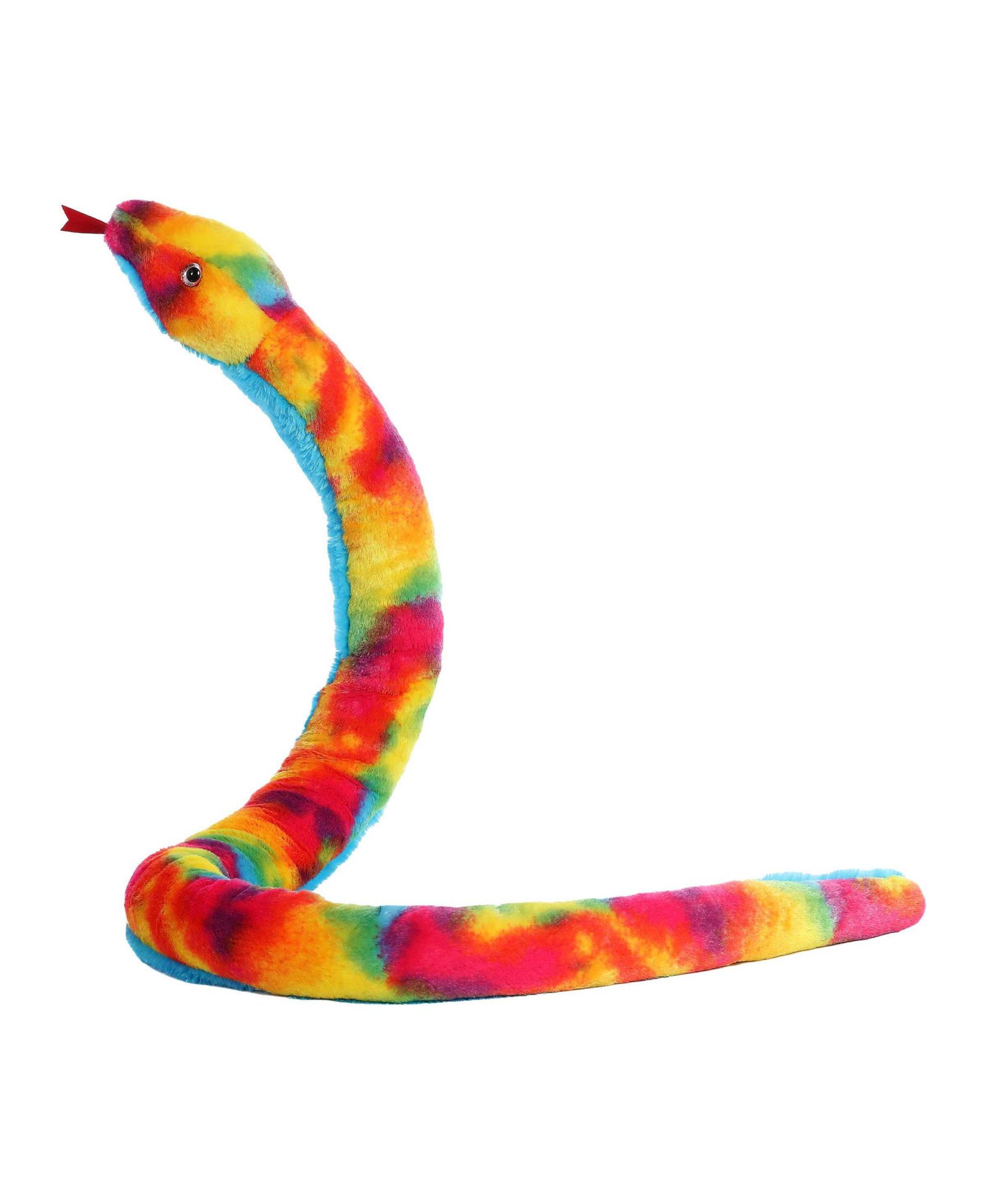 Aurora Мягкая плюшевая игрушка Rainbow Snake, разноцветная, 53"