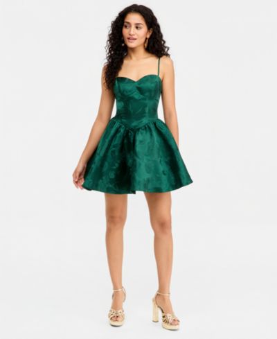 B Darlin Детское платье Fit & Flare из жаккардового атласа