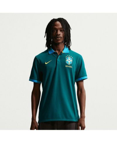 Мужское поло Nike Green Brazil National Team Dri-FIT