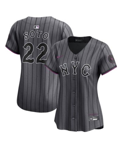 Джерси Nike Women's Juan Soto Gray New York Mets City Connect Limited