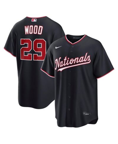 Nike Мужская джерси James Wood Navy Washington Nationals Alternate Replica
