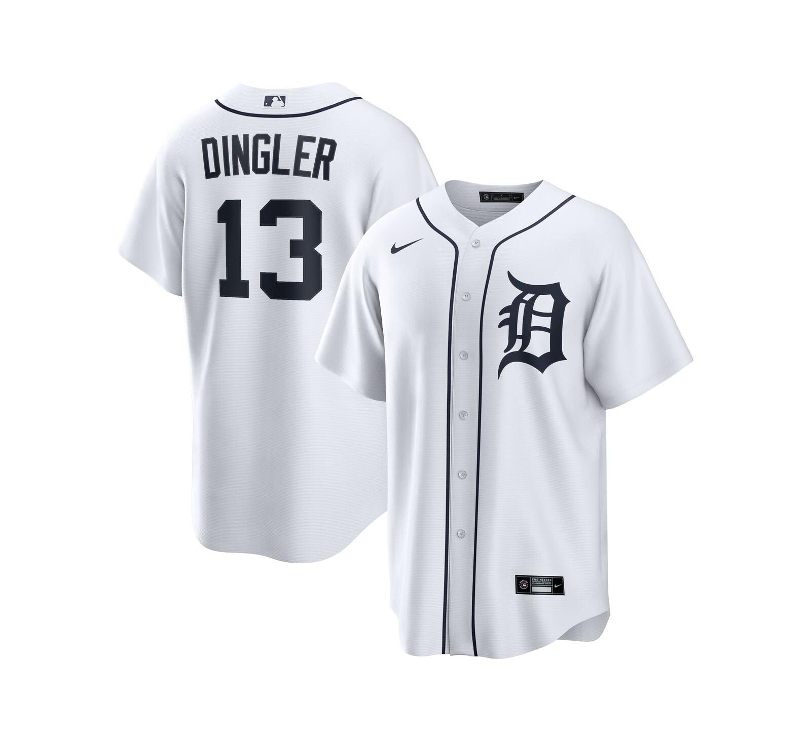 Nike Мужская реплика домашней джерси Detroit Tigers White Dillon Dingler