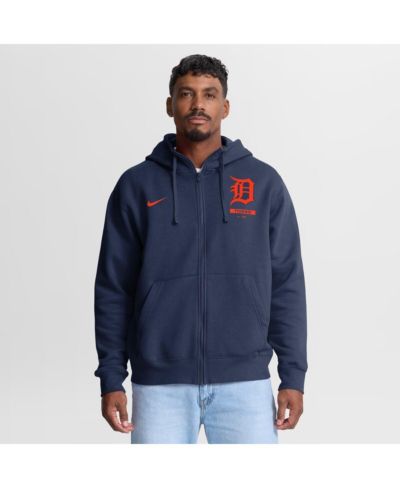 Nike Men's Navy Detroit Tigers Primetime Lockup Full-Zip Hoodie