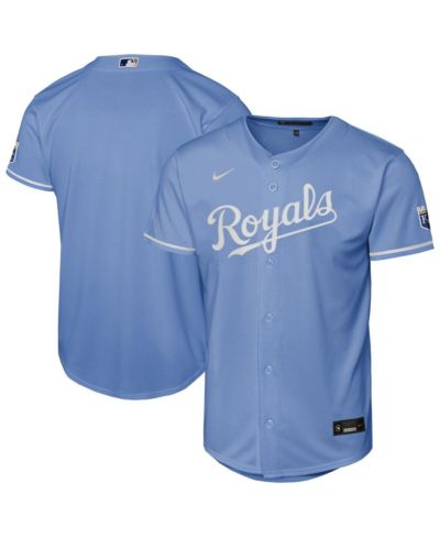 Nike Big Boys and Girls Light Blue Kansas City Royals Alternate Stadium Jersey
