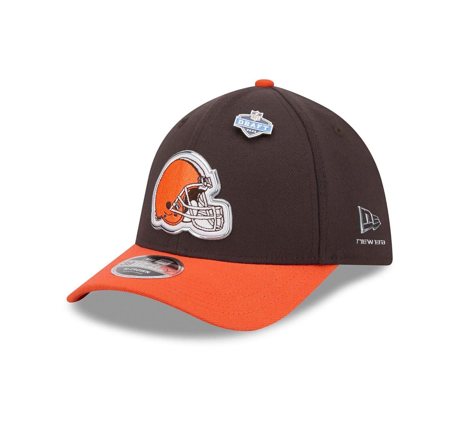 New Era Men's Brown/Orange Cleveland Browns 2026 NFL Draft 39THIRTY M-Crown Flex Hat