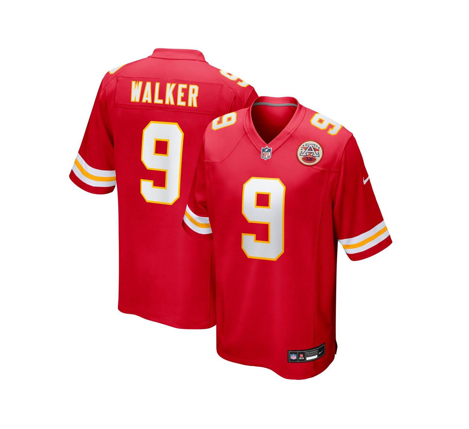 Мужская игровая джерси Nike Kenneth Walker III Red Kansas City Chiefs