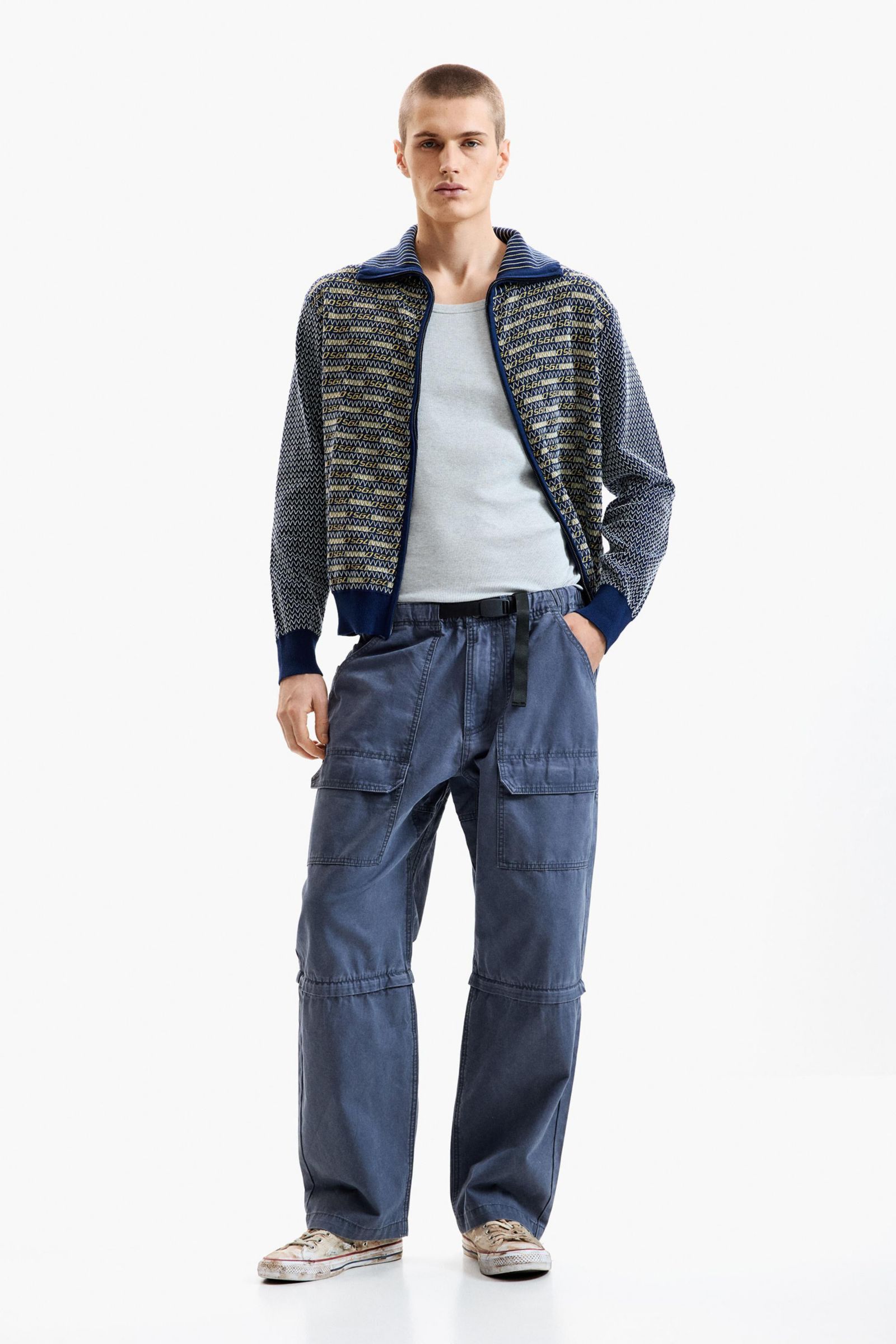Desigual Men's Long Cotton Trousers