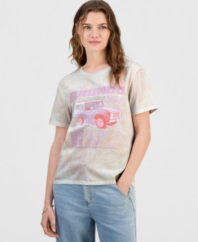 Футболка Love Tribe Juniors' Bronco Camo Graphic-Print Crewneck