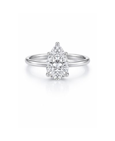 Dloria 2 ct. Pear-Cut Moissanite VVS1 Ring in Gold Vermeil or Sterling Silver Isabella