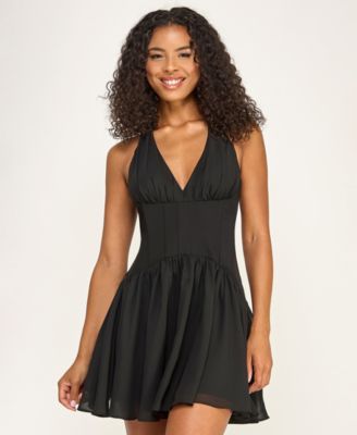Детское шифоновое платье SENI & CADE Juniors' Halter Drop Waist
