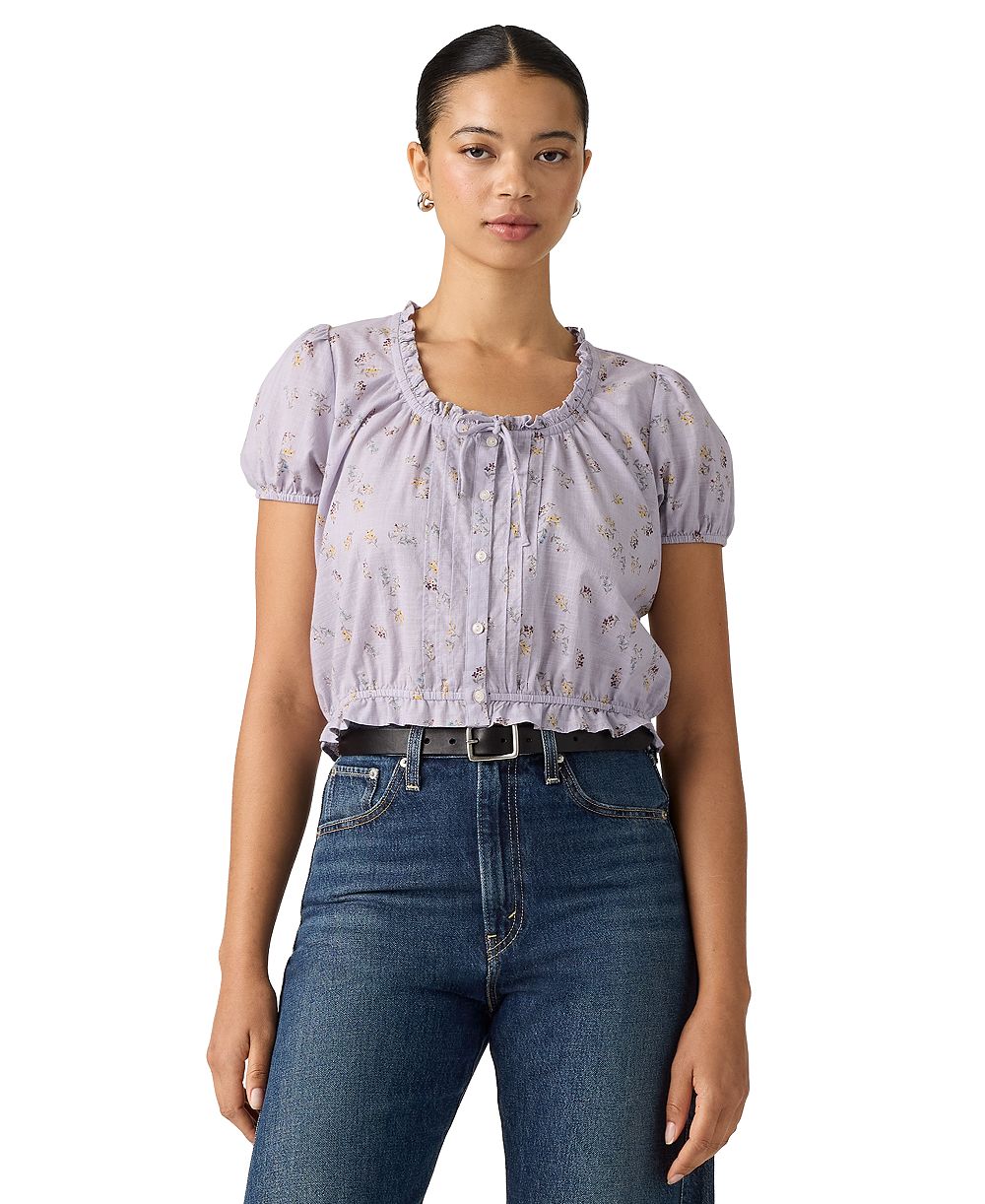 Levi's Plus Size Chiara Front Button Short-Sleeve Blouse
