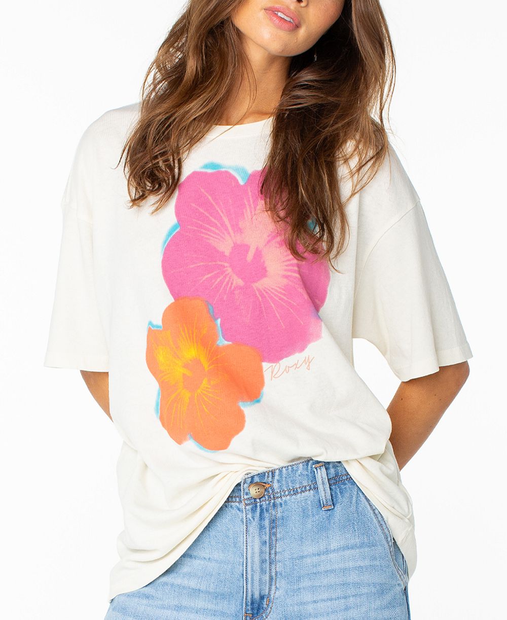 Женская футболка Roxy Flower Glow Graphic Pull-On