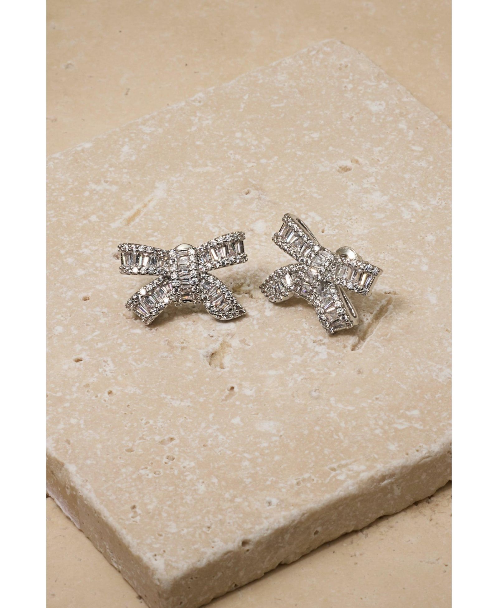 Untamed Petals Alicia Crystal Bow Studs
