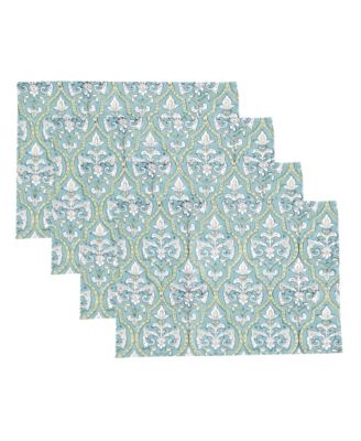 Saro Lifestyle Ornate Medallion Cotton Placemats, Set of 4