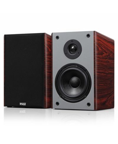 Pyle PHQBS53CH 2-Way HiFi Sound Wall Mount Bookshelf Speakers