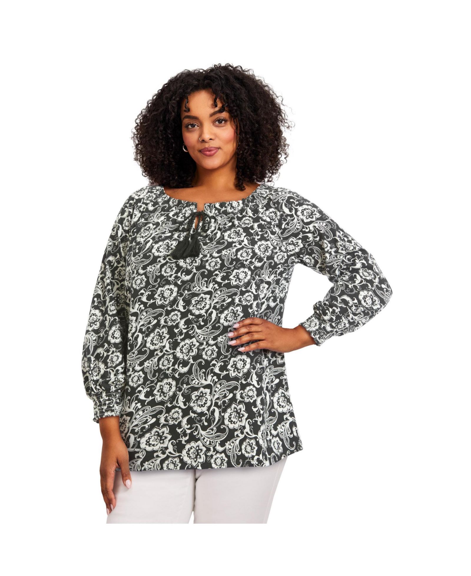 Женский топ AVENUE Plus Size Ombre Print