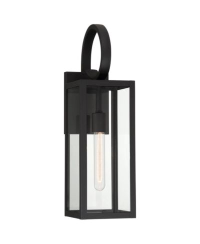 John Timberland Mira High Farmhouse Rustic Lantern Outdoor Wall Light Fixture Mount Porch House Edison Bulb Finish