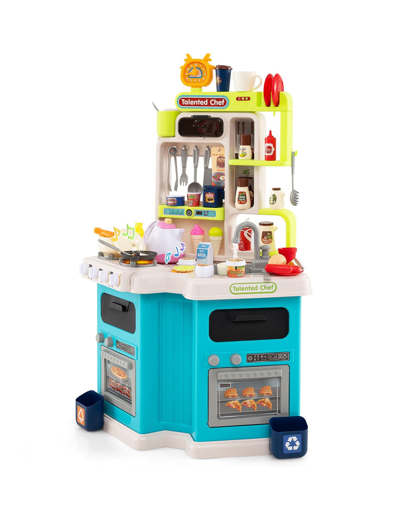 Детская игровая кухня Slickblue Corner Play Kitchen с эффектами света и звука