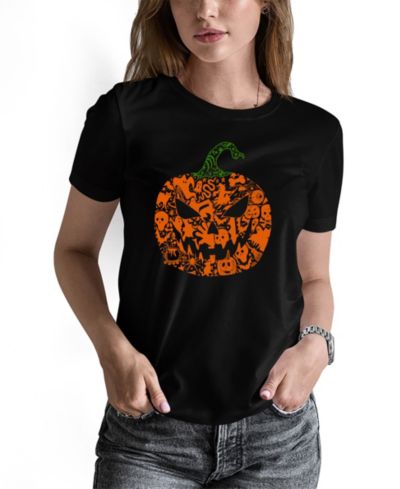 LA Pop Art Женский топ с принтом Halloween Pumpkin