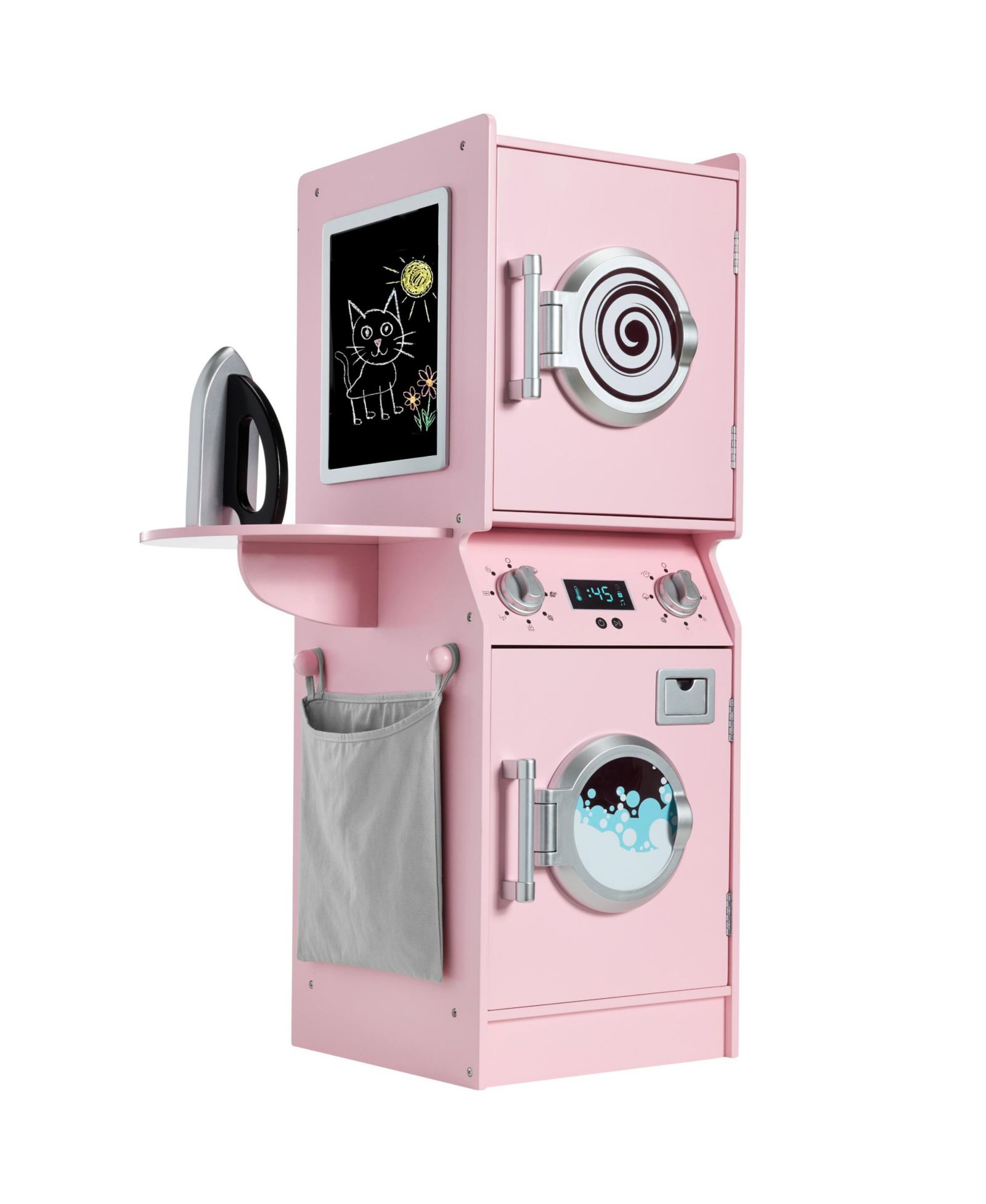 Best Choice Products Stacked Pretend Play Washer and Dryer Set, Ages 3+