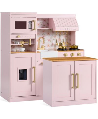 Best Choice Products детская игровая кухня из дерева с островом и кофемашиной