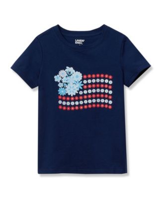 Floral flag/navy