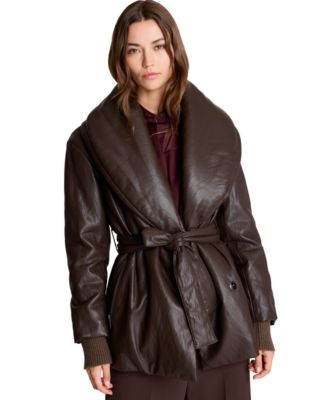 Женское пальто Kenneth Cole Shawl Collar Belted Coat