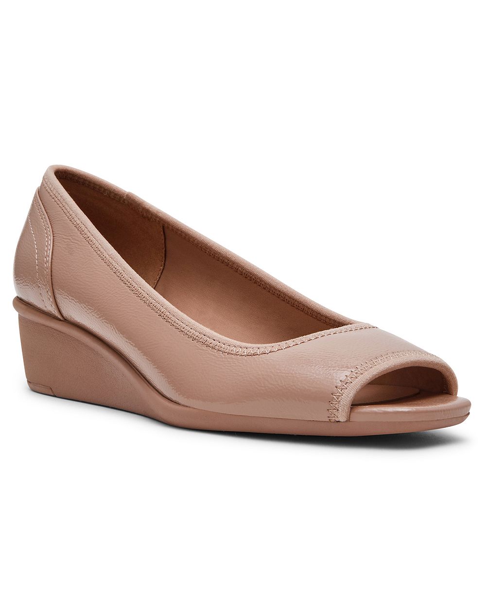Anne Klein Women's Waylynn Peep-Toe Wedge Pumps