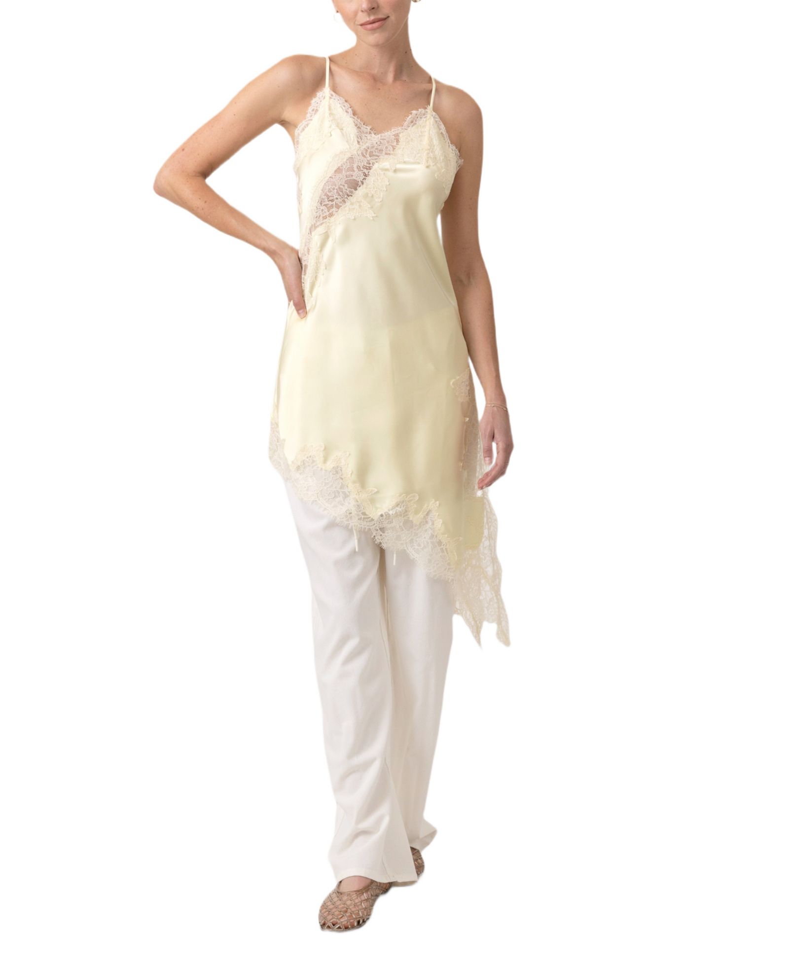 Женское платье Line & Dot Emel V-Neck Asymmetrical