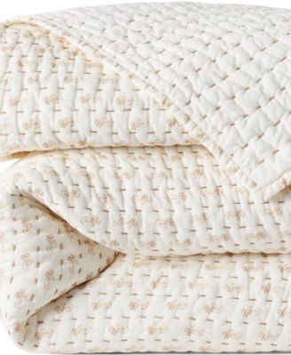 Lands' End Printed Seed Stitch Quilt