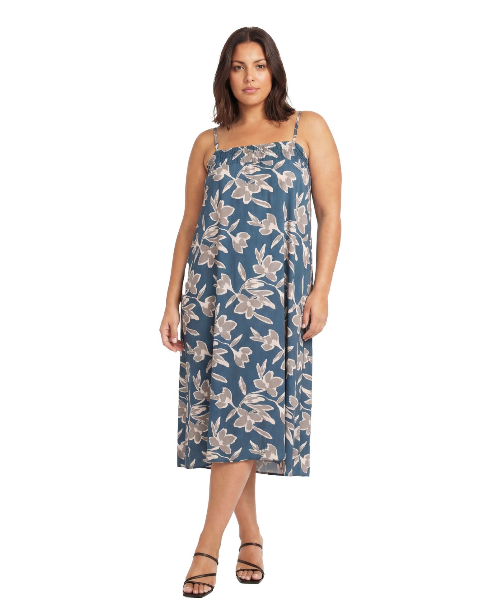 Платье-макси 24seven Comfort Apparel Plus Size Essential Curvy
