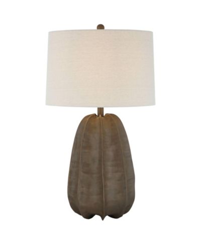 360 Lighting Calabasa 30 Tall Large Modern End 3-Way Table Lamp Chocolate  Finish Single  Shade Living Room Bedroom Bedside