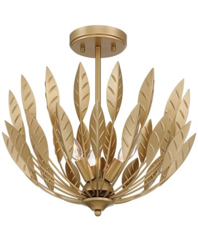 Possini Euro Design Possini Euro Arundo 17 1/2" Wide Warm Brass 3-Light Pendant Light