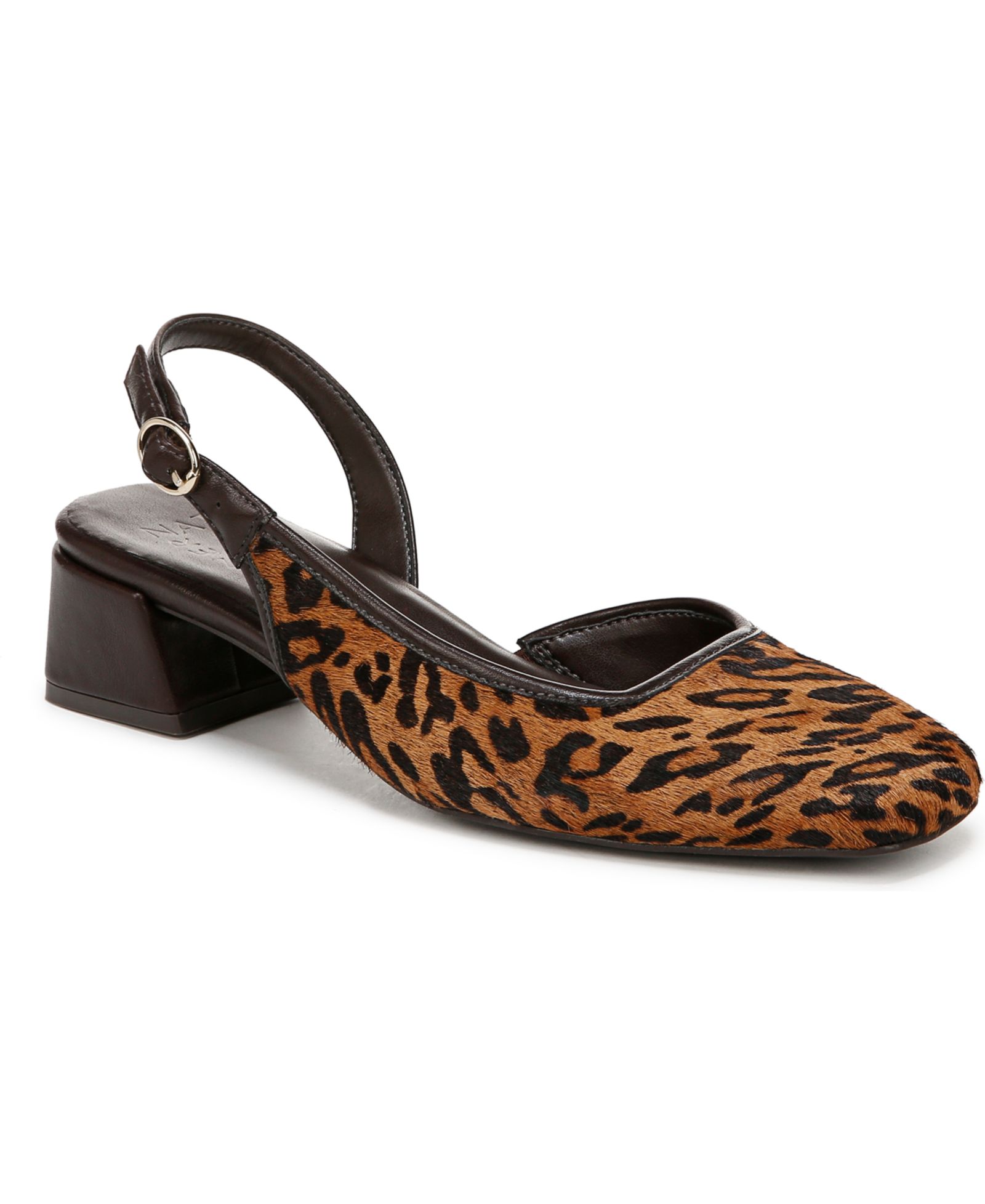Naturalizer Women's Jayla Mid-Heel Square Toe Slingback Pumps