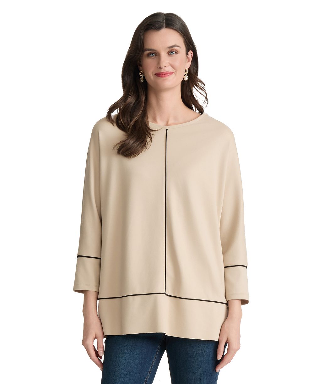 Jones New York Женский туник-топ с круглым вырезом