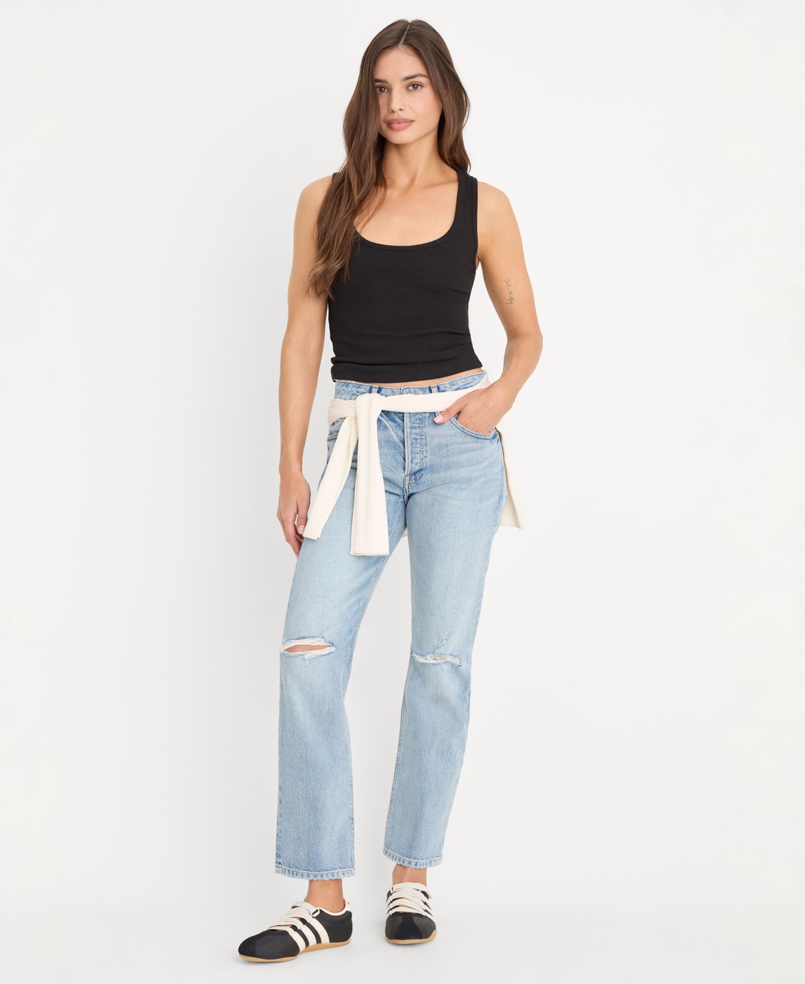 Женские джинсы Good American Vintage Straight Ankle