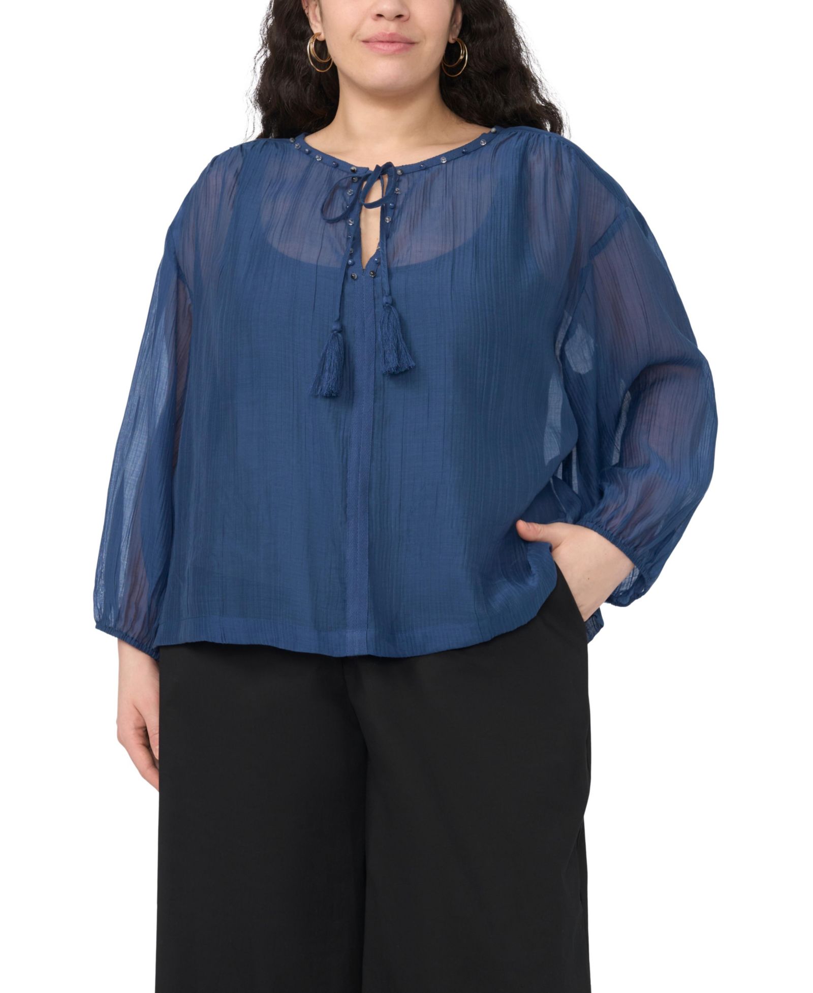 Vince Camuto Plus Size топ с V-образным вырезом