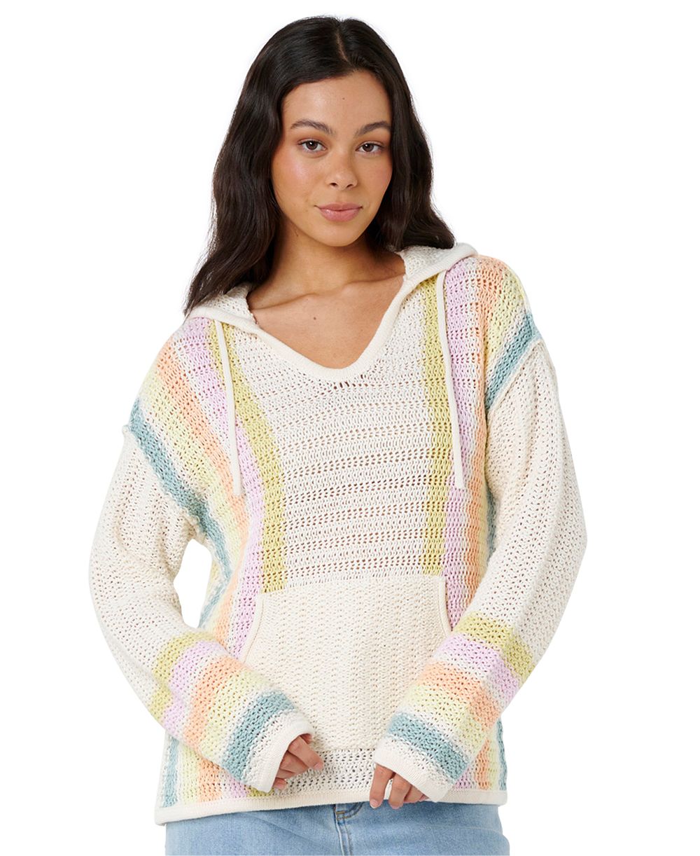 Rip Curl Женский вязаный свитер Revival Stripe V-Neck
