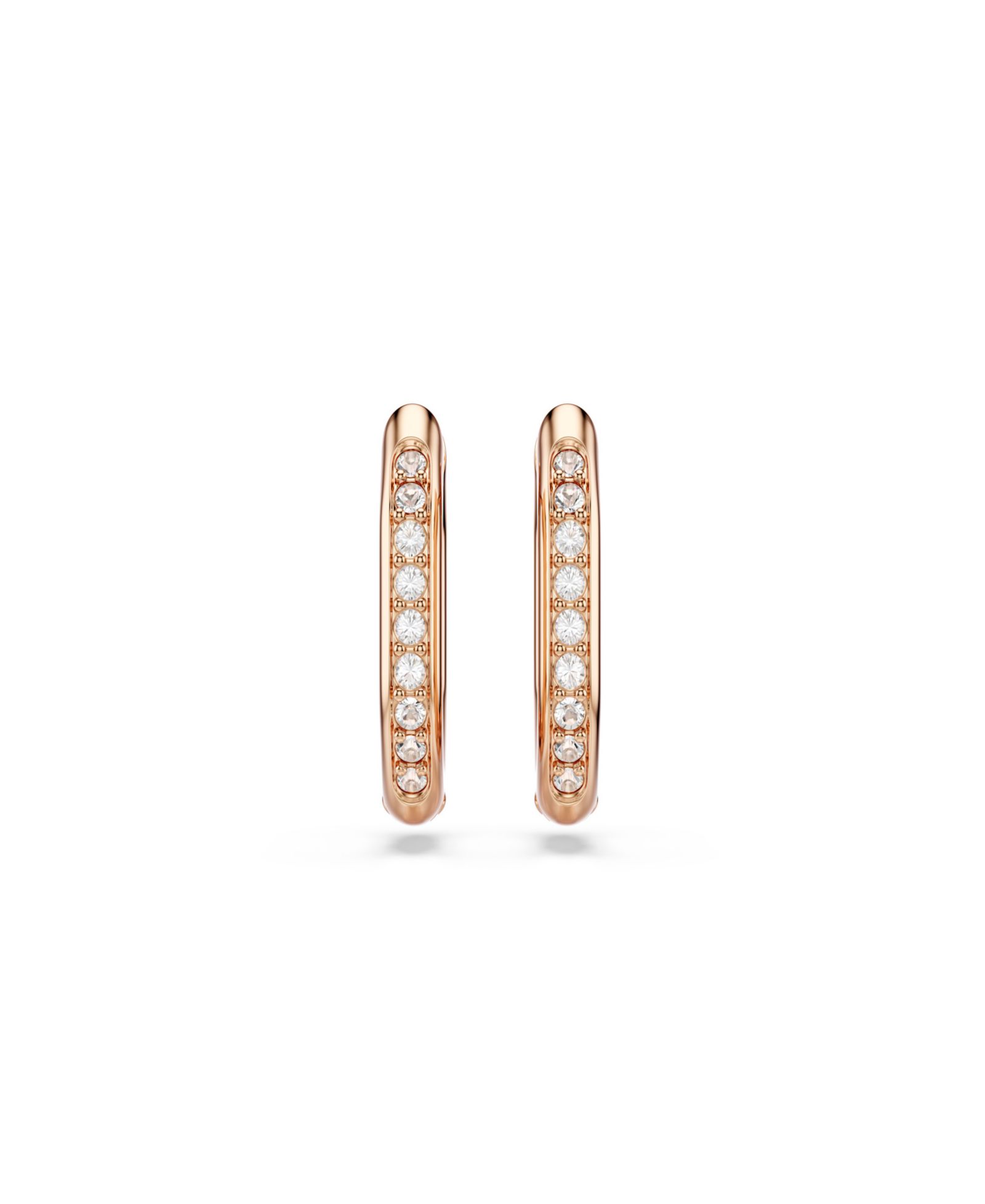 Swarovski Rose Gold-Tone Geometric Hoop Earrings Серьги-кольца геометрические в цвете Rose Gold