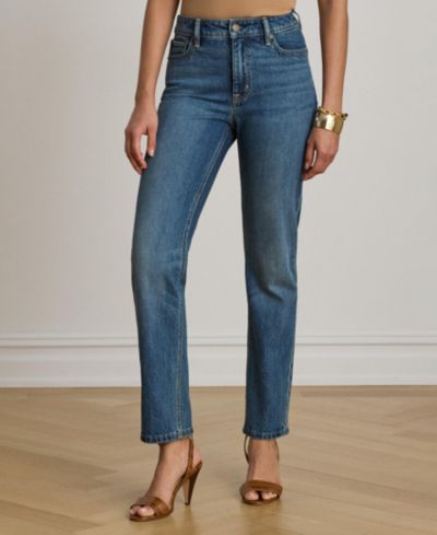 Lauren Ralph Lauren Women's High-Rise Slim-Fit Straight Jeans